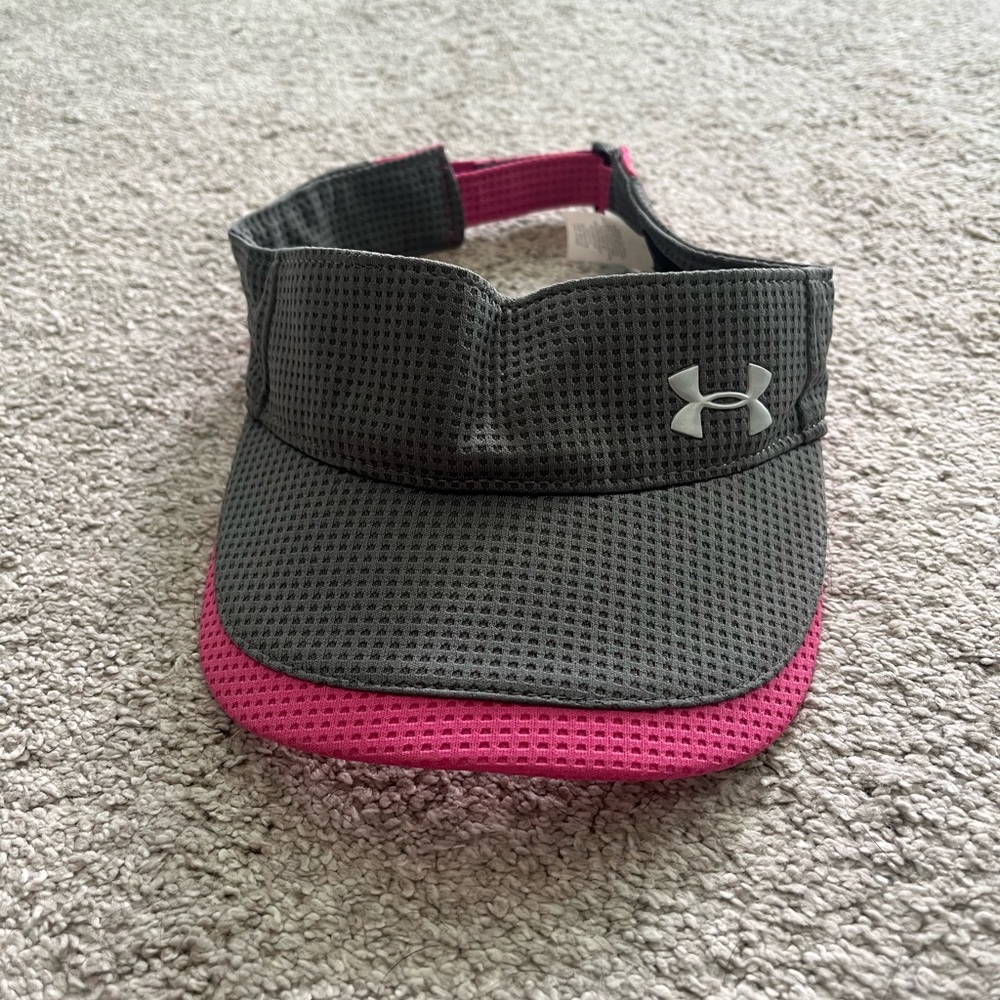 Under Armor Pink and Gray Visor